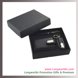 Bộ quà tặng - Giftset 3 sản phẩm móc khóa + bút ký + hộp namecard