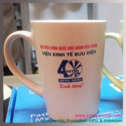 Cốc sứ Hàn Quốc Pastel Mug Cup MC In Viện Kinh Tế Bưu Điện