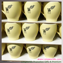 Cốc sứ Hàn Quốc Pastel Mug Cup  In logo 50 năm